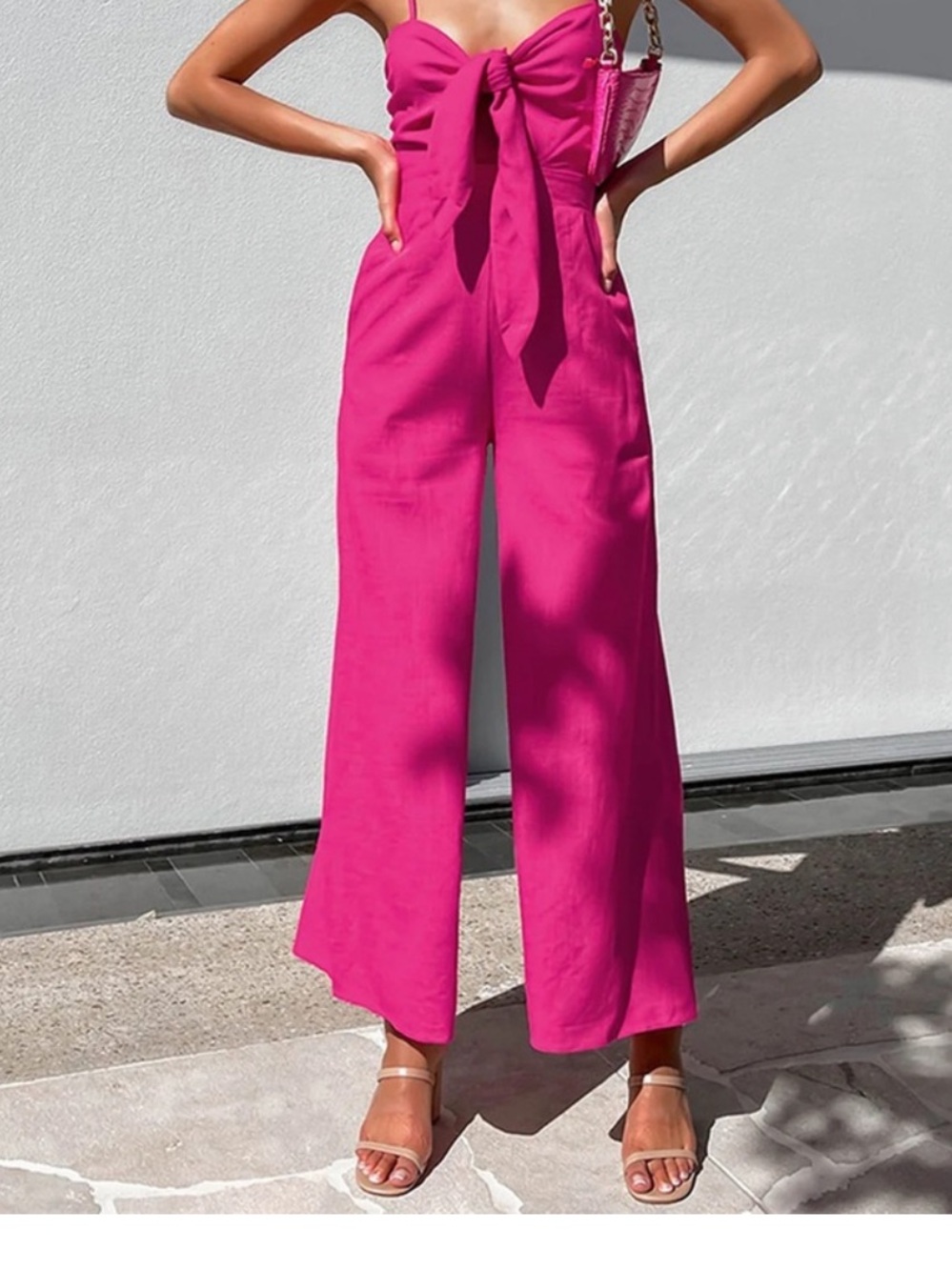 Commence neon pink jumpsuit